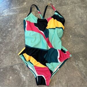 Xersion Colorful Abstract Women's One-Piece Swimsuit